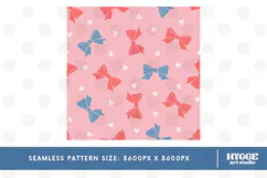 American 4th of July Patriotic Coquette Bow Seamless Pattern Product Image 2