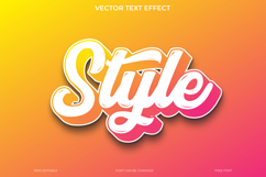 Style Text Effect 3D Vector EPS Editable File Product Image 1
