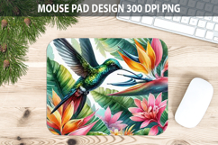 Watercolor Hummingbird Mouse pad Sublimation - Animal PNG Product Image 1
