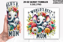 World&#039;s Best Mom Tumbler Wrap, 20 Oz Tumbler Wrap Product Image 1