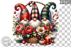 Christmas Gnome Sublimation - Clipart PNG Design Product Image 1