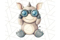 Jungle Safari Animals PNG Cute Pastel Wild Animal Clipart Product Image 2