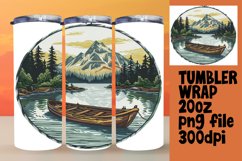 Landscape Sublimation Design 20oz Tumbler Wrap Product Image 1