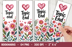 Topic End Bookmark Sublimation Product Image 1