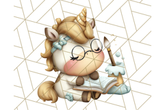 Magical Bookish Unicorn PNG Clipart Reading Books &amp; Stories Product Image 2