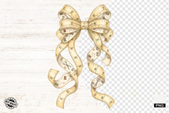 Sewing Measuring Tape Bow PNG Product Image 1