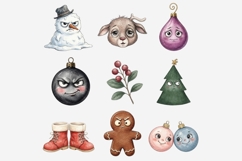 Quirky Christmas Character Clipart Bundle Product Image 5