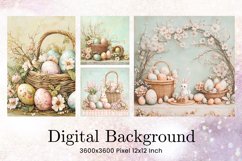 Easter Egg Background Backdrop Wallpaper Wall Art Product Image 1