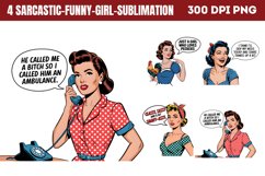 Sarcastic Funny Girl Sublimation PNG Product Image 1