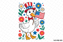 USA Duck Svg | 4th of July Svg | Svg Cut Files Product Image 1