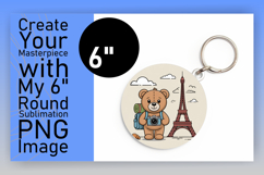 Bright Circle Design for Sublimation , Cute Bear Product Image 1
