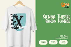 Sienna Thistle Boho Floral Monogram Product Image 1