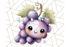 Fruit Doodles Clipart, Cute Cartoon Fruit PNG, Kawaii Food Product Image 2