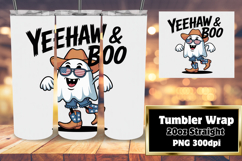 Sublimation Artwork for 20oz Tumblers , Funny Ghost Product Image 1