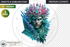 Fantasy Ruler Clipart PNG, Fantasy King &amp; Queen Portrait Product Image 1