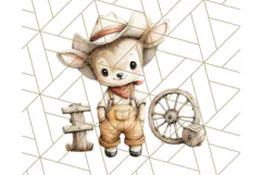Wild West Animals PNG Clipart, Cowboy & Saloon Scenes Product Image 2