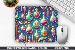 Mouse Pad Sublimation, Spring Flowers Mouse Pad PNG Design Product Image 1