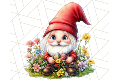 Easter Gnome PNG, Spring Bunny Clipart, Cute Digital Art Product Image 2