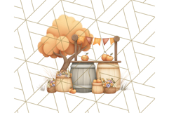 Woodland Apple Orchard Festival PNG Fall Clipart Product Image 2