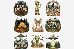 Funny Cryptid Squad Clipart Bundle Product Image 6