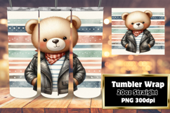 Personalized Tumbler Artwork , Teddy Bear Product Image 1