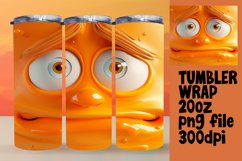 Joyful Cartoon Emoji Tumbler Design - Sublimation 20oz Product Image 1