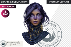 Mystic Mage Portrait Fantasy Sorcerer &amp; Wizard PNG Clipart Product Image 1