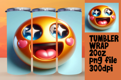 Unique 20oz Design for Sublimation , 3D Emoji Product Image 1