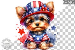 4th of July Dog Sublimation - Clipart PNG Design Product Image 1