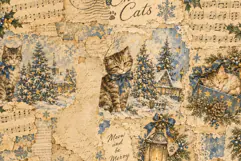 Cats Christmas Junk Journal Pages Product Image 4