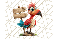 Cute Safari Animal Clipart with Jungle Accessories Png Product Image 2