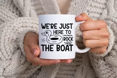 We're Just Here To Rock The Boat SVG, Summer SVG Design Product Image 2