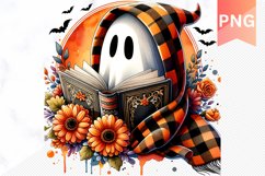 Halloween Ghost Sublimation - Halloween Clipart PNG Design Product Image 1