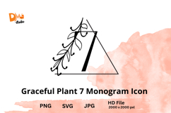 Graceful Plant Monogram Icon Product Image 1