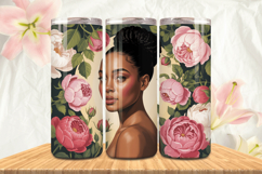Black Girl Magic Black Woman Positive mind 20oz Tumbler wrap Product Image 1