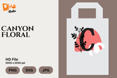 Canyon Floral Monogram Product Image 1