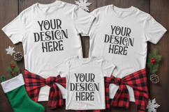 Christmas Family Matching Group T-Shirt Mockups | Holiday Fl Product Image 1