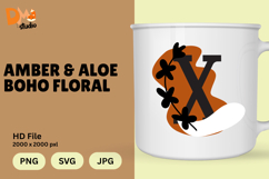 Amber &amp; Aloe Boho Floral Monogram Product Image 1