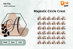 Majestic Circle Crest Monogram Product Image 1