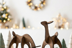 3D Reindeer Laser Cut Files Holiday Table Decor Digital Down Product Image 2