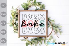 Boss Babe SVG Design / Boho Girl SVG Cut Files Product Image 3