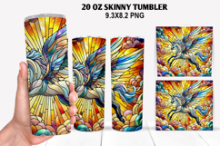 Skinny Tumbler 20oz Wrap Design, Summer Tumble PNG Design Product Image 1