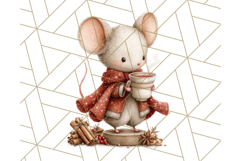 Winter Animal Masquerade Clipart PNG Woodland Animals Product Image 2