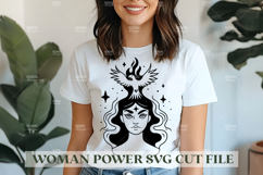 Woman Power SVG Design | Feminist SVG for Cricut&amp;Silhouette Product Image 1
