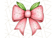 Watercolor Summer Bow Clipart PNG, Coquette Bright Bow Png Product Image 2
