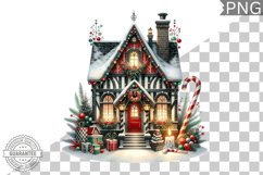 Christmas House Sublimation - Clipart PNG Design Product Image 1