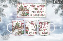 We Wish You A Merry Mug Wrap - Christmas Mug Sublimation Product Image 1