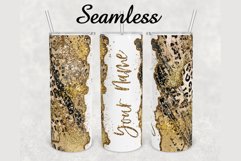 Glitter Marble Leopard Print 20oz sublimation design tumbler Product Image 1