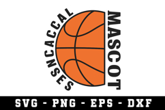 Basketball Mascot Svg |Basketball SVG Cut files | Cricut Product Image 1