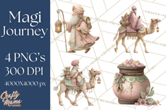 Gifts of the Magi Clip Art, Christian Christmas PNG Clipart Product Image 1